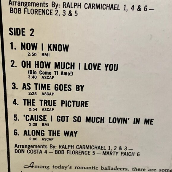 Jack Jones – Our Song (Vinyl, 1967) Kapp Records KS 3531 VG+ LP Record Album - Picture 5 of 11